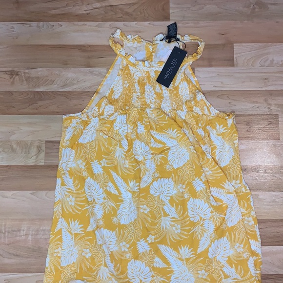 Rachel Zoe Yellow Tank Top Size Medium - Picture 3 of 5